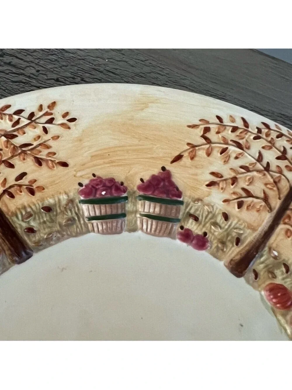 Yankee Candle Retired Autumn Harvest Halloween Candle Plates/Candle Holder